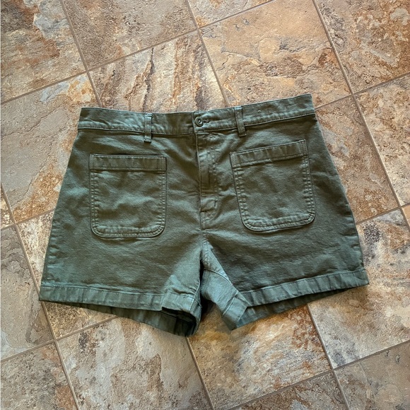 Madewell Pants - Madewell the high rise sailor short Green Women's Cargo Shorts size 31